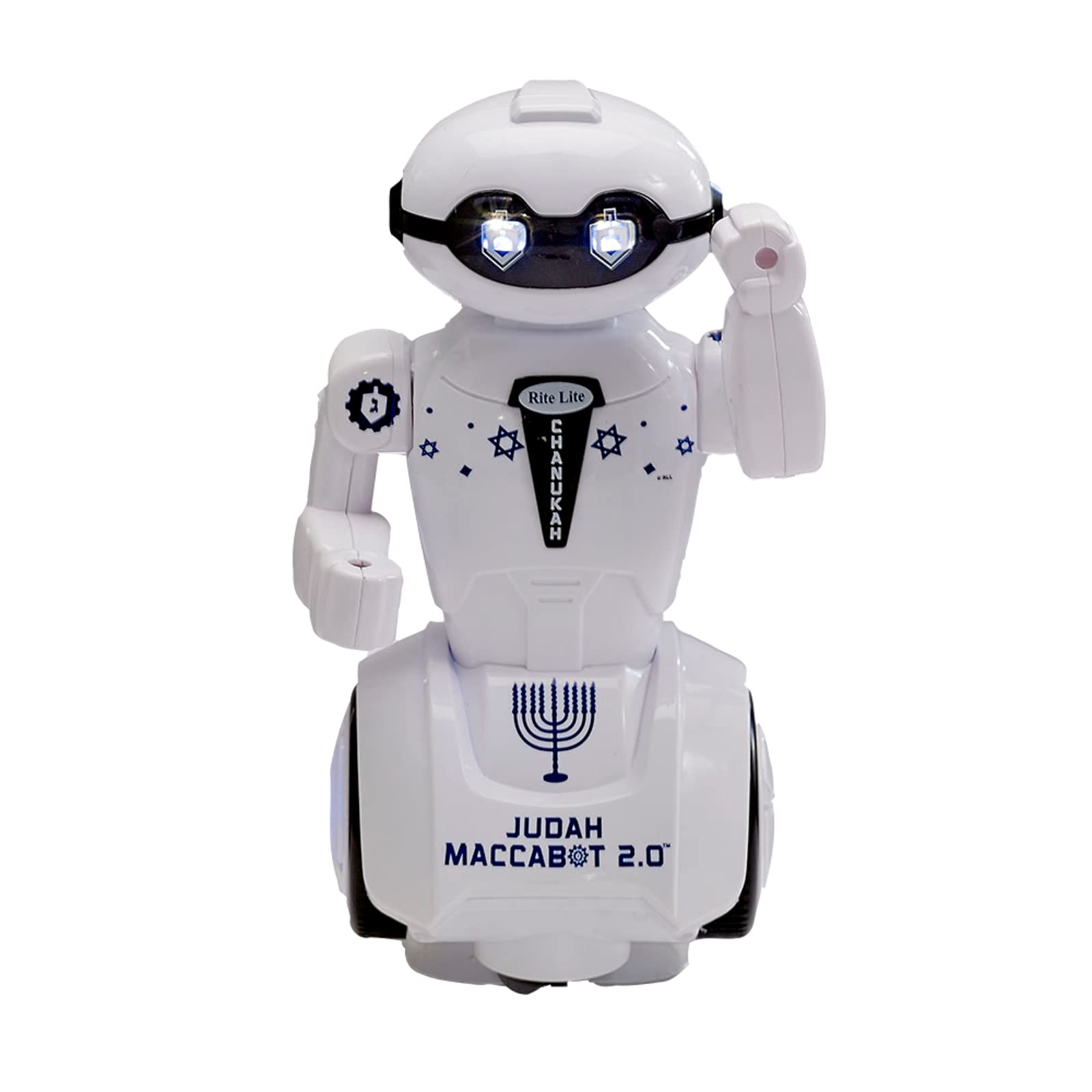 Rite Lite TY-ROBOT-2 9 in. Judah Maccabot 2.0 Chanukah, Plays 3 Songs Plastic Robot
