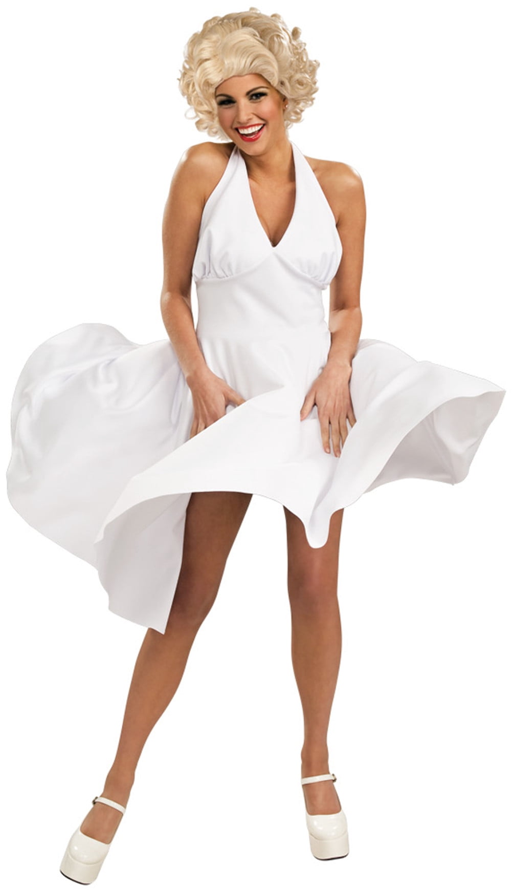 marilyn monroe white dress for sale - Wind-Blown Photograph | Framed Print - Small style bodice that fastens with self Marilyn Monroe's white dress -