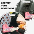thumbnail image 3 of Cute Dog Puppy star Mats Back Seat Protectors, Car Seat Protector Vehicle Organizers Waterproof Cover Back Seat Cover for Kids with 3 Storage Pockets 2 Pack, 3 of 5