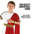 thumbnail image 3 of Morph Roman Toga Red Kids Costume Halloween Costume For Unisex Red X-Large, 3 of 4