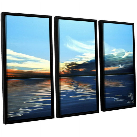 ArtWall Ken Kirsh "Quiet Reflections" 3-Piece Floater Framed Canvas Set