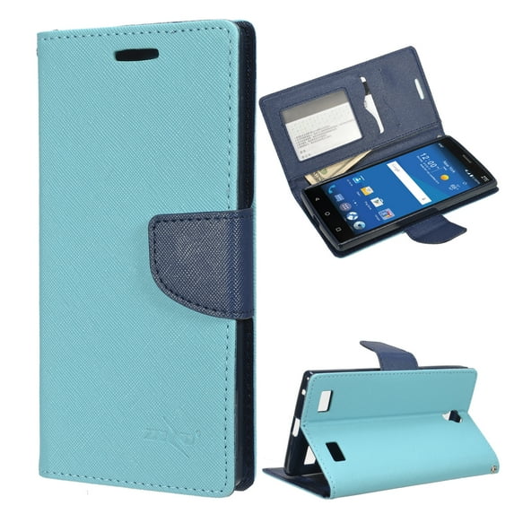 Zizo® Wallet Case For ZTE ZMAX 2 Z955L - Z958 Wallet Pouch w/ TPU Inside Case Cover IDs & Money Organizer Credit Card Holder