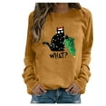 thumbnail image 1 of Noël Femmes Pull Col Rond Hiver Cardigan Mi Longueur Veste Graphique Imprimé Sweatshirt de Mode à Manches Longues Fermeture Blouse Hoodie Soft Outwear, 1 of 5