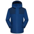 thumbnail image 3 of jsaierl Winter Jackets for Women Waterproof Outdoor Work Windbreaker Fall Warm Full Zip Jacket Hooded Fleece Ski Coats Snow Thicken Outerwear, 3 of 5