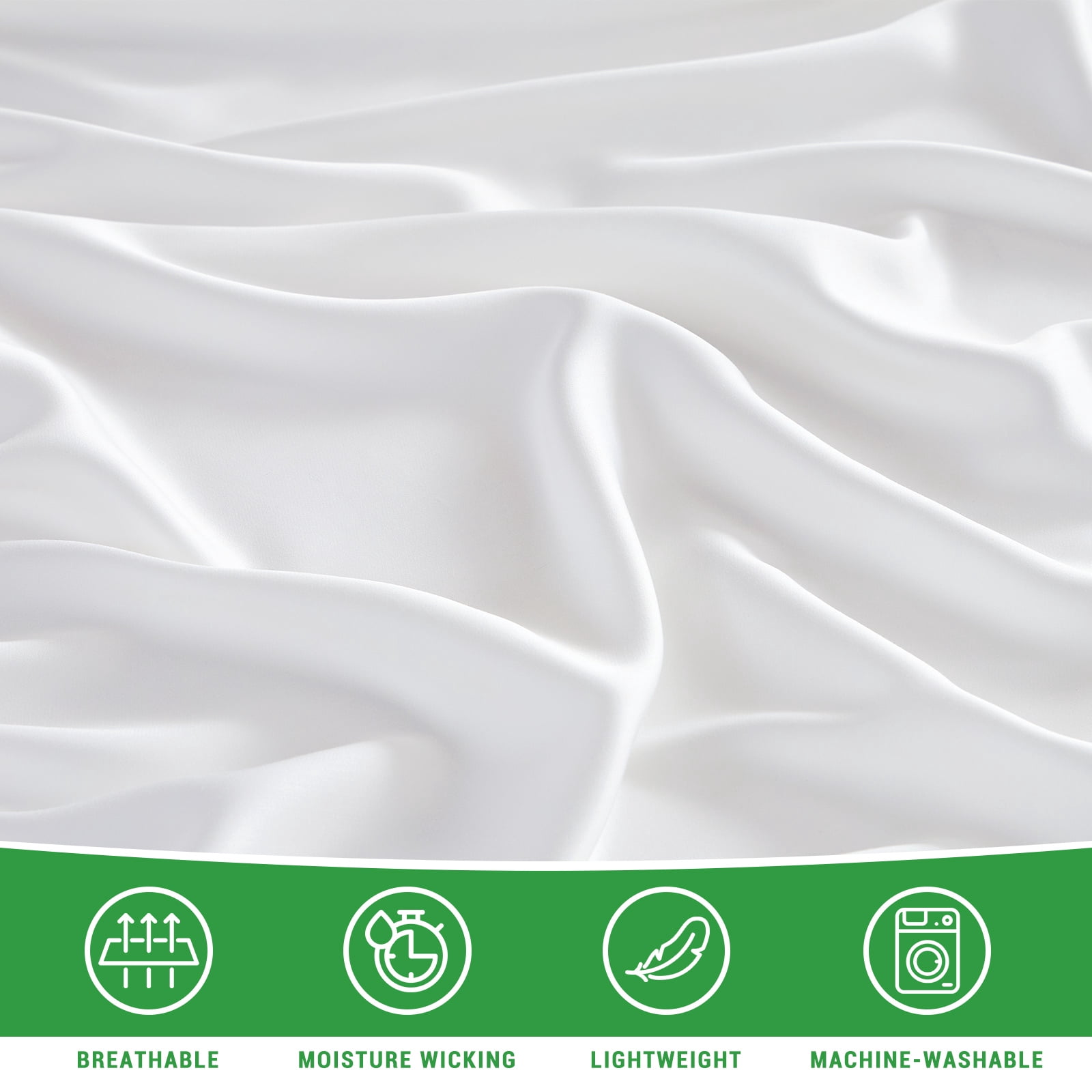 Gogreen 3PC Bamboo Cal King Sheet Set, Deep Pocket Fit 16", Breathable Super Soft Luxury Hotel Style Home Decor Cal King Sheet Set, Gift for Women, Men - 2 Pillowcases, 1 Fitted Sheet