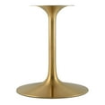 thumbnail image 5 of Modway Lippa 60" Round Artificial Marble Dining Table in Gold Black, 5 of 7