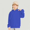 thumbnail image 3 of Bnwani Girls Hoodies Long Sleeve Oversized Fleece Sweatshirt Cute Plain Tops Pullover, 3 of 8