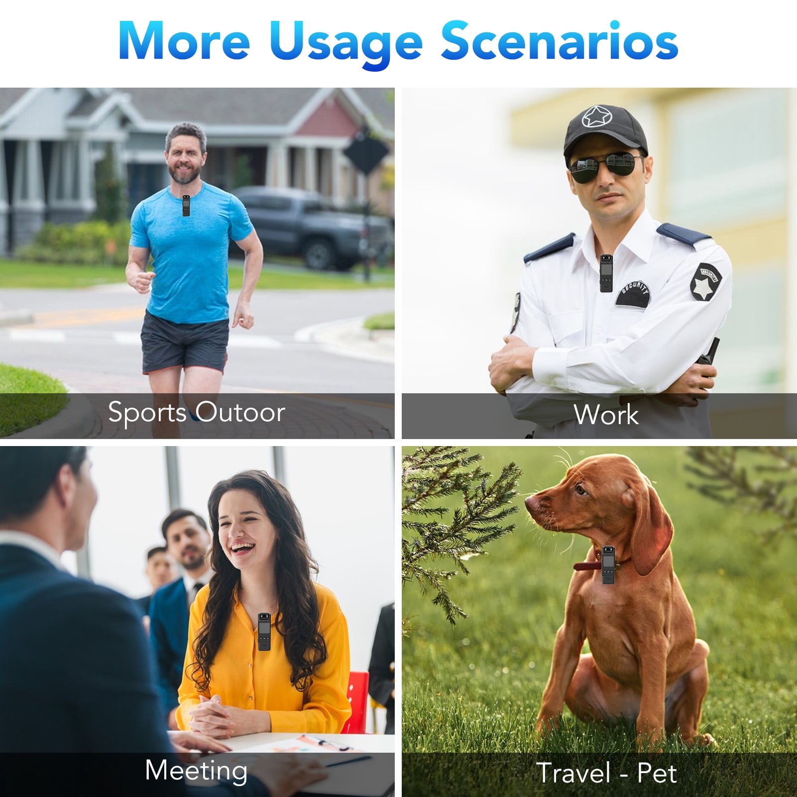 Mini Body Camera with Audio & Video Recording, Small POV Cam 1080P, Wearable Personal Portable Cameras Recorder DV w/ 64GB Card, 180° Ratatable Lens Clip Camcorder for Delivery Work Records Traveling