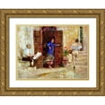 thumbnail image 1 of Zakrynycny, Viktor 14x12 Gold Ornate Wood Framed with Double Matting Museum Art Print Titled - Culture is not Popular Today, 1 of 4