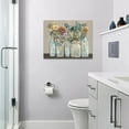 thumbnail image 6 of Floral Bathroom Wall Art Rustic Flower Butterfly Vase Bathroom Pictures Wall Decor Farmhouse Bathroom Decor Canvas Painting Prints for Bathroom Bedroom Living Room 16"x12", 6 of 6