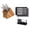 Silver, variant on Rada Essential Oak 8 Piece Knife Block Set with Knife Sharpener & 6 Piece Steak Knife Set, Silver Handles