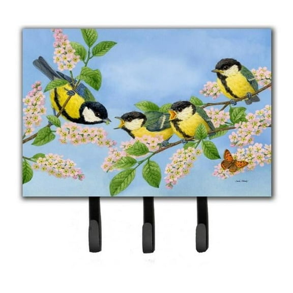 Great Tit Family of Birds Leash or Key Holder