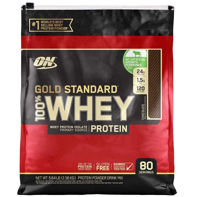 Optimum Nutrition Gold Standard 100 Whey Protein, 80 Servings