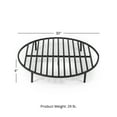 thumbnail image 6 of Titan Great Outdoors Round 30.5in Fire Pit Grate, Heavy Duty 1/2in Steel Elevated Log Wood Pit Grate, Burning Fireplace and Firepits, 6 of 6