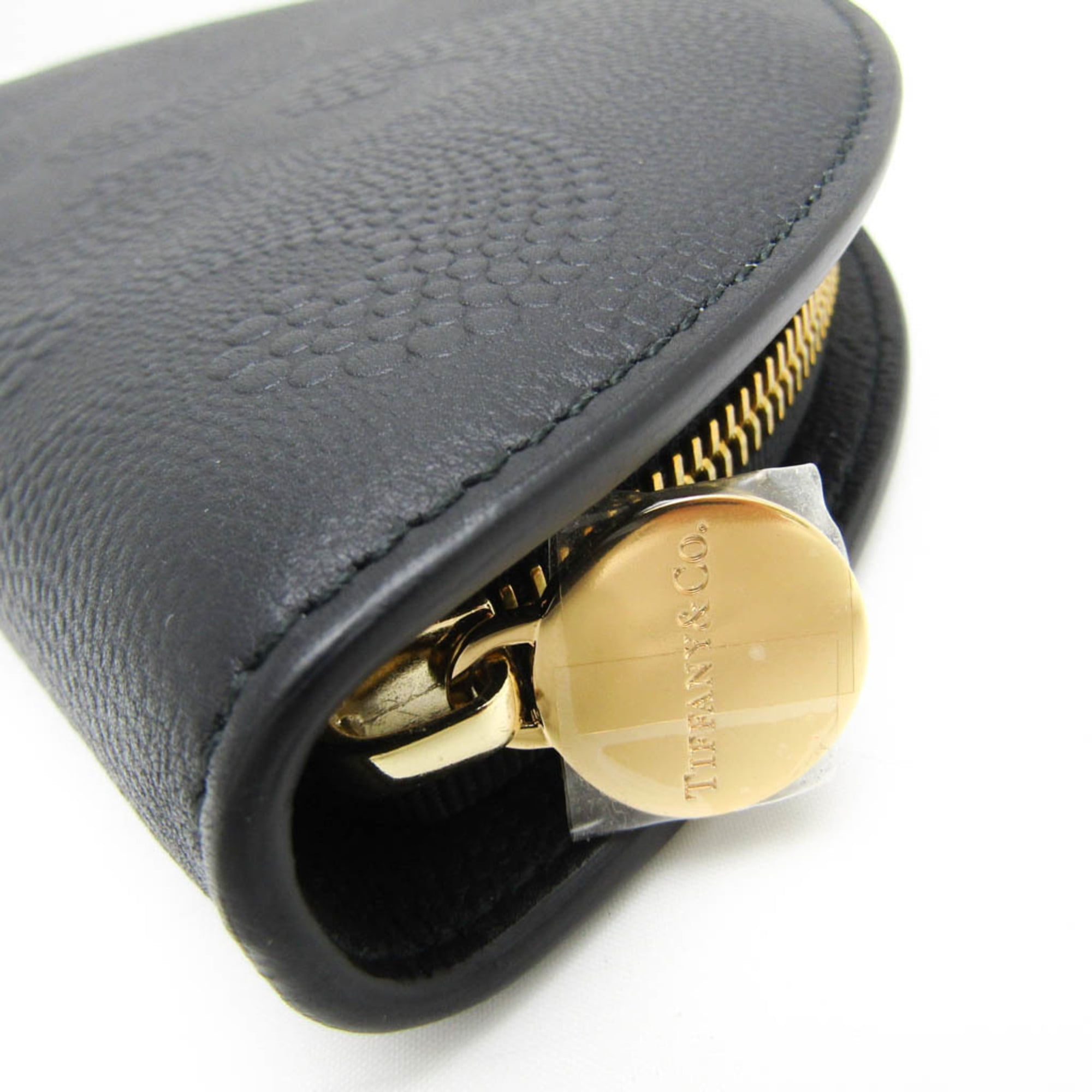 Pre-Owned Tiffany Half Moon Women,Men Leather Long Wallet (bi-fold