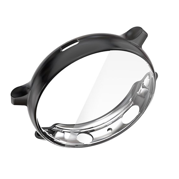 ROMANSENTIAL Tpu Protective Watch Case Cover in Black with Precise Cutouts for Easy Access to Controls