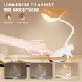 thumbnail image 3 of Lámpara de Pájaro Pequeña, Luz para Pájaros Regulable e Inalámbrica, Lámpara de Mesa y Escritorio con Sensor Táctil Recargable por USB., 3 of 5
