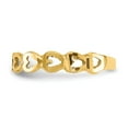 thumbnail image 4 of 14K Yellow Gold Ring Band Themed Heart, Size 5, 4 of 5
