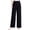 Black, variant on Womens High Waisted Wide Leg Pants Solid Comfortable Strecth Pants for Middle Senior Women Casual Trousers