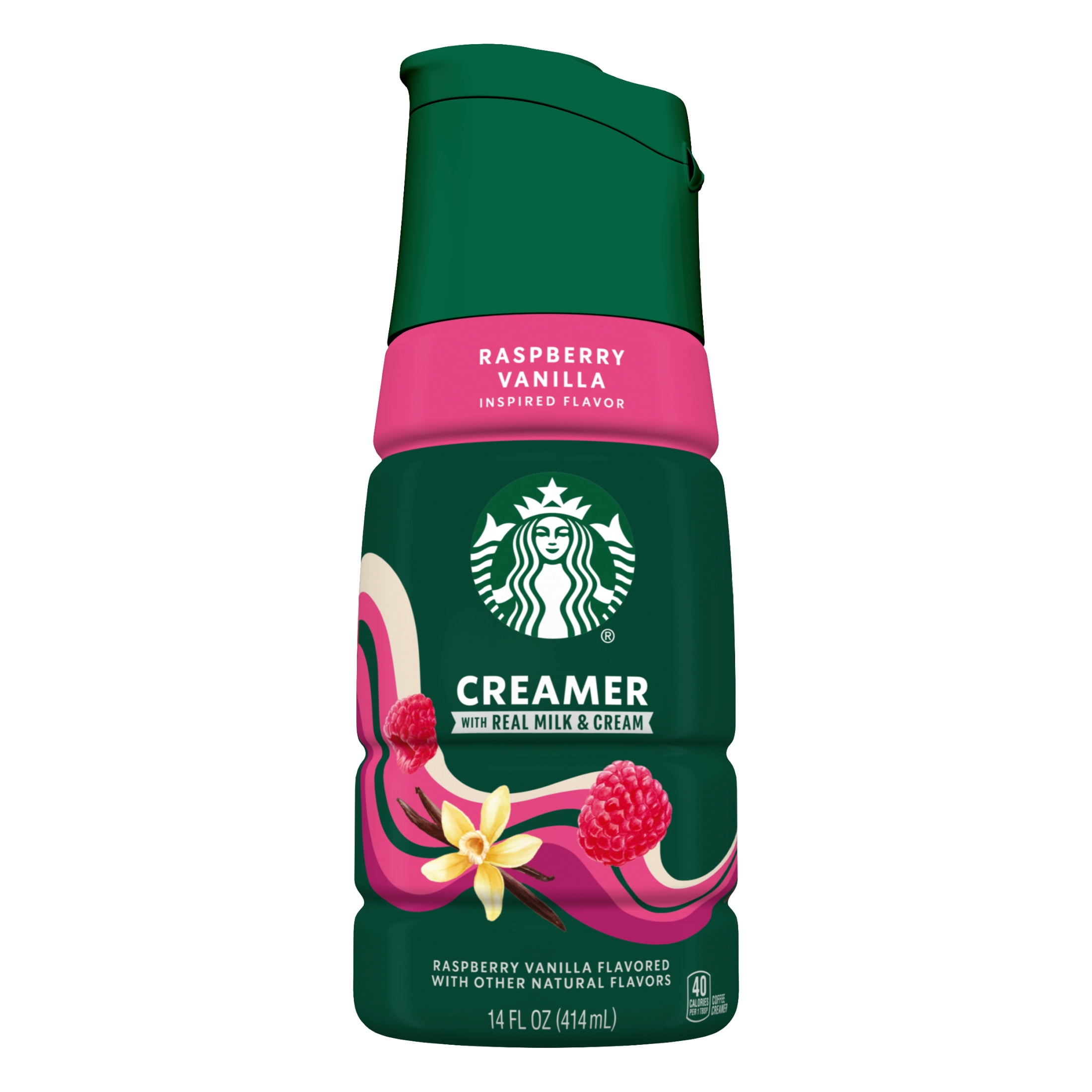 Starbucks Raspberry Vanilla Flavored Coffee Creamer, Liquid Creamer, Dairy Creamer 14 fl oz