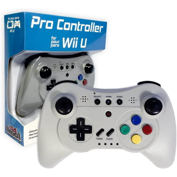 ATTOE Manette de Jeu Sans Fil Pro pour ATTOE Wii U - Gris
