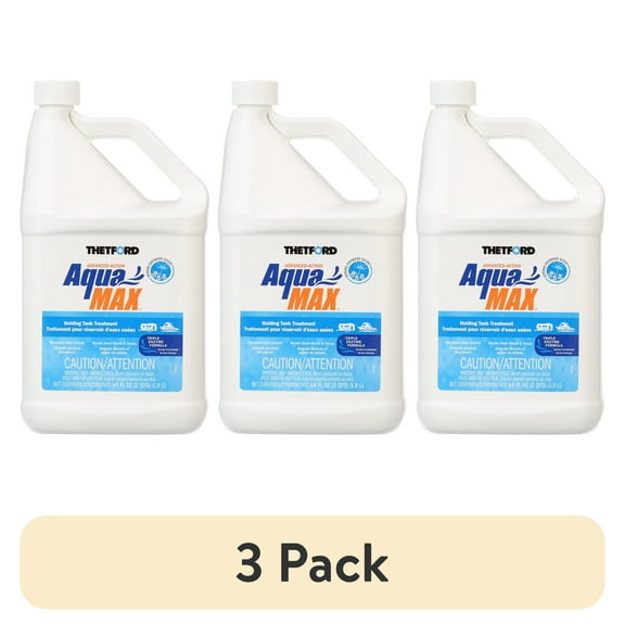 (3 pack) Thetford Aqua MAX Spring Showers RV and Marine Holding Tank Treatment, 64-oz Liquid (96636)