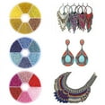 thumbnail image 5 of Diy Solid Color Glass Millet Beads 6 Color Combination Paint Beads Set Diy Jewelry Accessories, 5 of 5