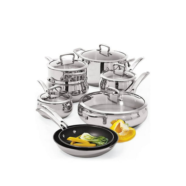 Biltmore 13 Piece Belly Shaped Stainless Cookware Set
