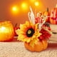 thumbnail image 5 of Calabaza artificial con flores falsas, modelo de calabaza de decorativa, centro de mesa de calabaza de otoño para decoración de oficina, hogar Naranja 22cmx20cm, 5 of 8