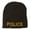 Brown, variant on Military Police Embroidered Short Beanie - Red OSFM