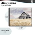 thumbnail image 4 of Stupell Industries Traditional Amber Waves of Farmland Black Framed Giclee Art, 30 x 24, by Kim Allen, 4 of 8