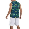 thumbnail image 2 of Naloa Little Pirate Crocodile Basketball Jersey Reversible Men's Mesh Athletic Sports Shirts Training Practice S-4XLMedium, 2 of 6