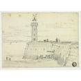 thumbnail image 3 of Edward William Cooke 18x14 Black Modern Framed Museum Art Print Titled - Dieppe, West Pier (1854), 3 of 5