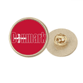 thumbnail image 1 of Danemark Pays Drapeau Nom Rond Métal Broche Broche d'Or Clip, 1 of 3