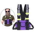 thumbnail image 4 of Chest Rig Bag Arnés Bolsa Bolsa de hombro para hombres Mujeres Deportes Viajes Ciclismo Verde púrpura kusrkot bolsa de pecho para deportes al aire libre, 4 of 8