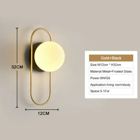

DJIRUI Illuminate any room with a touch of sophistication by upgrading your stylish lighting with this elegant modern black and gold LED wall sconce luminaire lamp. Enhance your contempo