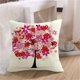 thumbnail image 2 of Funda de cojín de lino y algodón con flores de amor, funda de cojín, decoración para el hogar y el coche Tmvgtek Para estrenar, 2 of 6