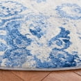 thumbnail image 3 of SAFAVIEH Brentwood Iola Oriental Area Rug, 6'7" x 6'7" Round, Blue/Ivory, 3 of 8