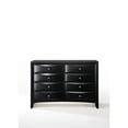 thumbnail image 4 of Acme Ireland Rectangular Wood 8-Drawer Storage Dresser in Black, 4 of 6