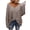 Beige, variant on Oversize Women V-Neck Loose Casual Knit Sweater