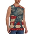 thumbnail image 2 of Daiia Vintage American Flag Elephant Printed Men's Tank Tops,Casual Soft Sleeveless Gym Muscle Shirts Bodybuilding Tee-Small, 2 of 8