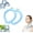 White/Blue/Pink, variant on Dr Chilly Ice Ring, Neck Cooling Tube, Ice Ring Neck Cooler Freezes in Tap Water, Neck Cooling Wraps,Reusable Ice Neck Ring Wearable Body Cooling Products for Summer Heat (Blue, 1pc)