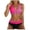 Hot Pink, variant on Women Striped Sequins Bikini Set Color Block Glitter High Waist 2 Piece Swimsuit Stylish Comfortable Summer Beach Bathing Suit Hot Pink L