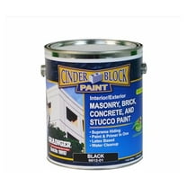 Black Exterior Paint for Masonry & Stucco - 1 Gallon, Semi-Gloss, VOC Compliant