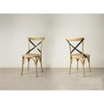 thumbnail image 5 of Plata Import Hillenbrand Black Cross Back Side Dining Chair (Set of 2), 5 of 5