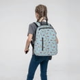 thumbnail image 5 of Naloa Dachshund Dog Print Lightweight DayBackpack Suitable for school, work, shopping, travel, etc., 5 of 5