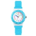 thumbnail image 1 of Reloj de cuarzo con esfera redonda para niños, reloj de pulsera impermeable informal deportivo para niños Gilrs, correa ajustable Vogacara EL4553-07, 1 of 2