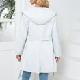thumbnail image 6 of Women's Lightweight Rain Jacket With Adjustable Hood And Belt For Wet Weather Protection, 6 of 9