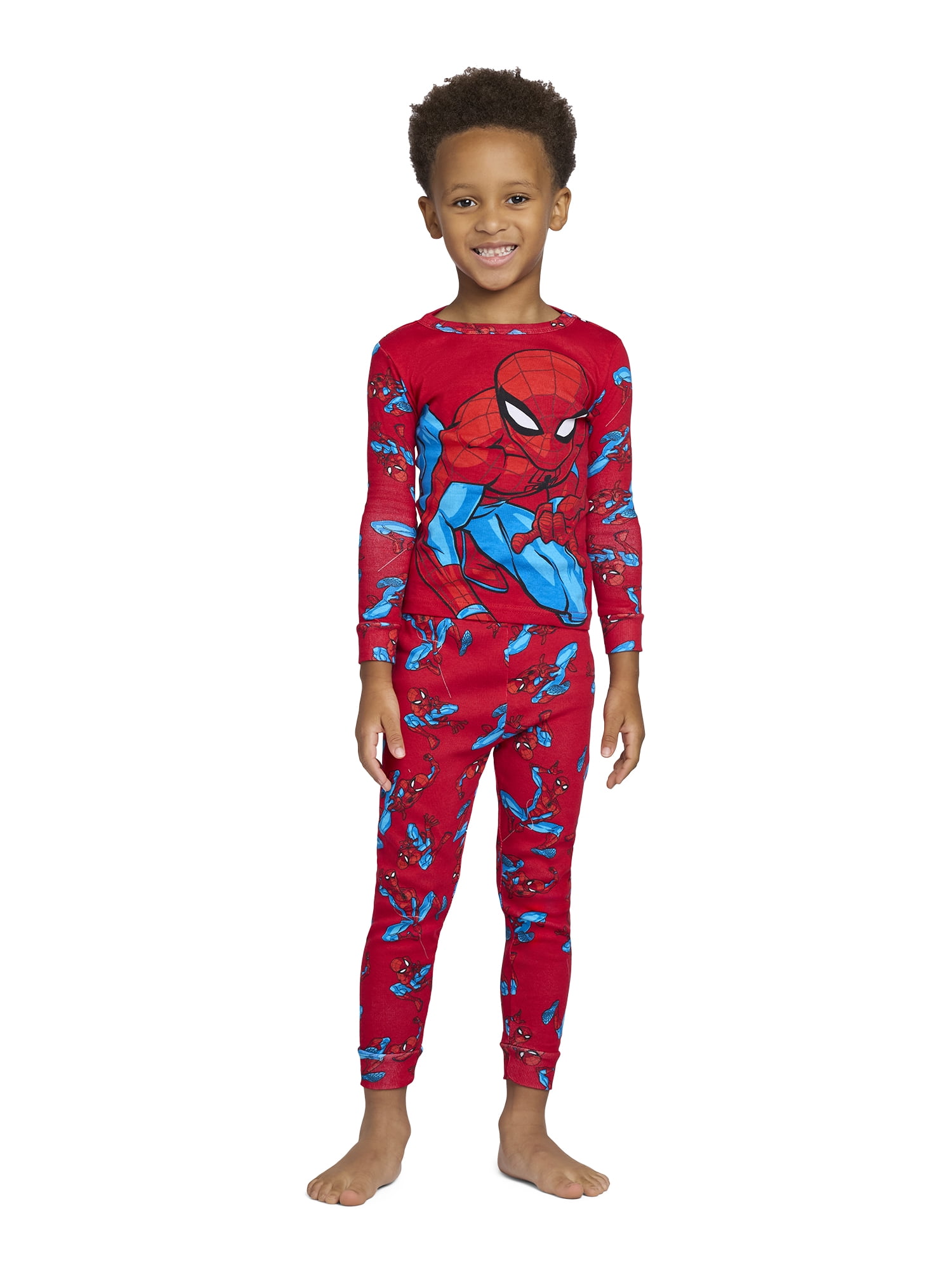 Spider-Man Toddler Long Sleeve Top and Pants Pajama Set, 2-Piece, Sizes 12M-5T