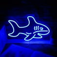 thumbnail image 3 of UPONRAY Shark Neon Signs, 15.7"*9.8" Dimmable & USB-Powered LED Neon Light, Stylish Wall Decor for Home, Beach Bar, Natatorium, Swimming Pool, 3 of 9